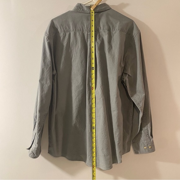 LL Bean 100% Cotton Button Down Long Sleeve Shirt Size M - Picture 3 of 5